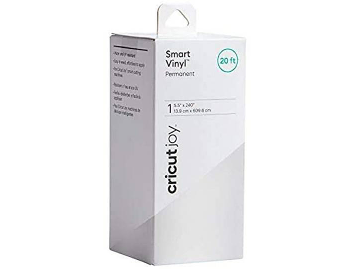 Cricut 2007358 Joy Smart Vinyl Permanent Wit 6.1m (20ft) Zelfklevende Vinyl Rol Voor gebruik met Cricut Joy