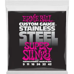 Ernie Ball Slinky Stainless (6x, E-Gitarre, 0.04"), Saiten