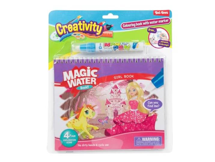 Toi Toys Kleuren met water 'Prinses' boek+stift