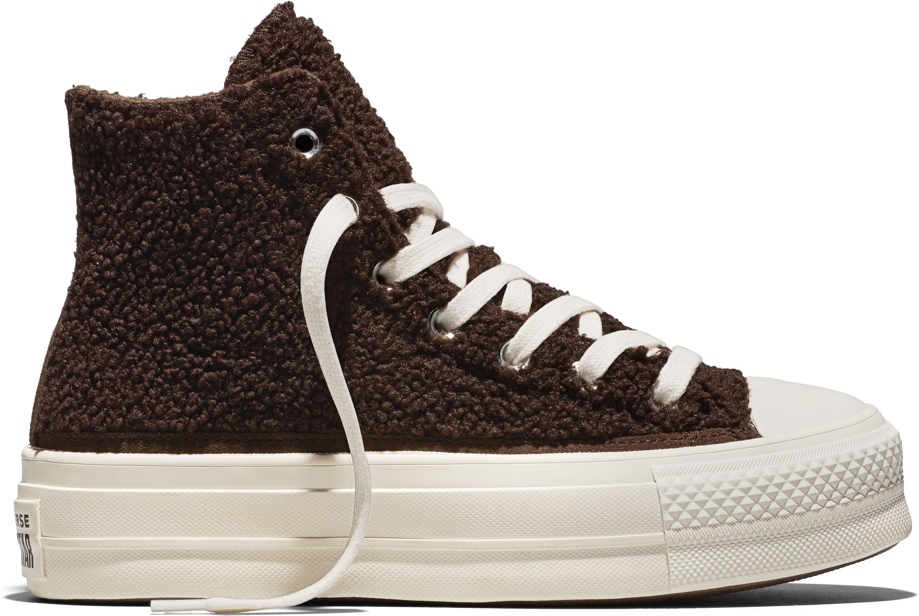 Sneaker CONVERSE "Chuck Taylor All Star Lift", Damen, Gr. 36, Synthetik, fresh brew, egret, schwarz, Leder, Schuhe Sneaker, gefüttert fresh brew, egret, schwarz 36, Synthetik