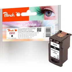 Peach Druckkopf schwarz kompatibel zu Canon PG-512BK, 2969B001