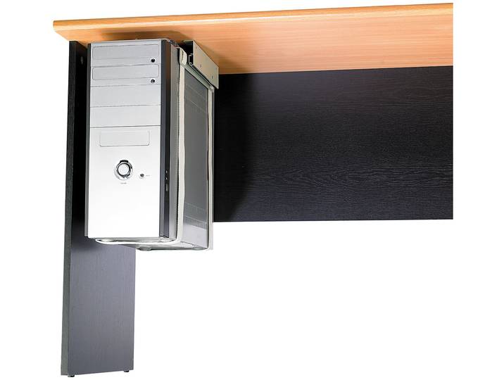 Universal-Schienen-Halterung zur PC-Untertisch-Montage