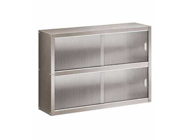 Gtzly Zweistufiger Küchen-Wandschrank, Gewürz- und Spirituosen-Organizer Schiebetüren, Edelstahl, 100 kg Tragfähigkeit, für Vorratskammer, Badezimmer, Waschküche und Bar(28*14*28in/70*35*70cm)