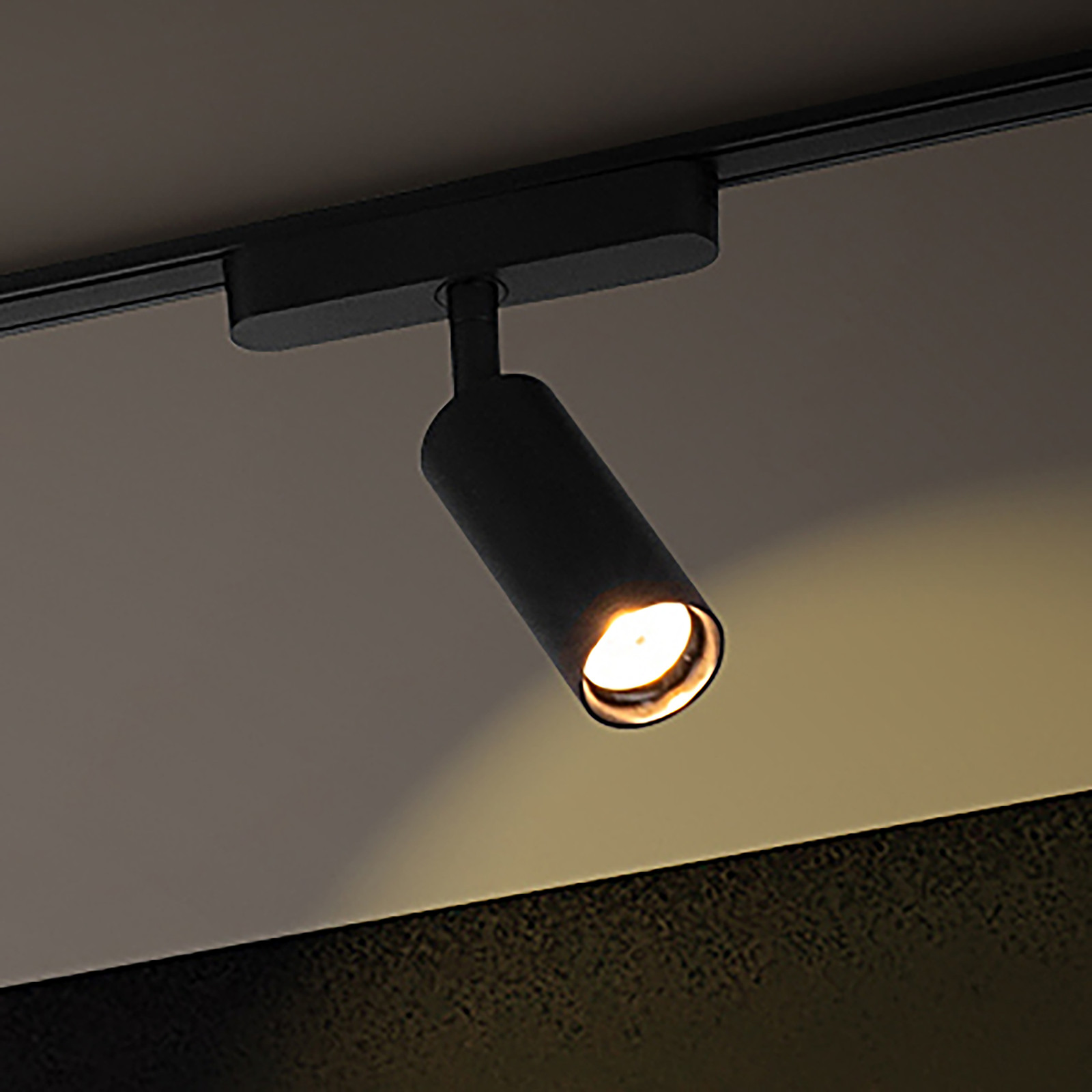 home24 LED-lichtbron Luxtrail type B Ø 4cm zwart/zwart