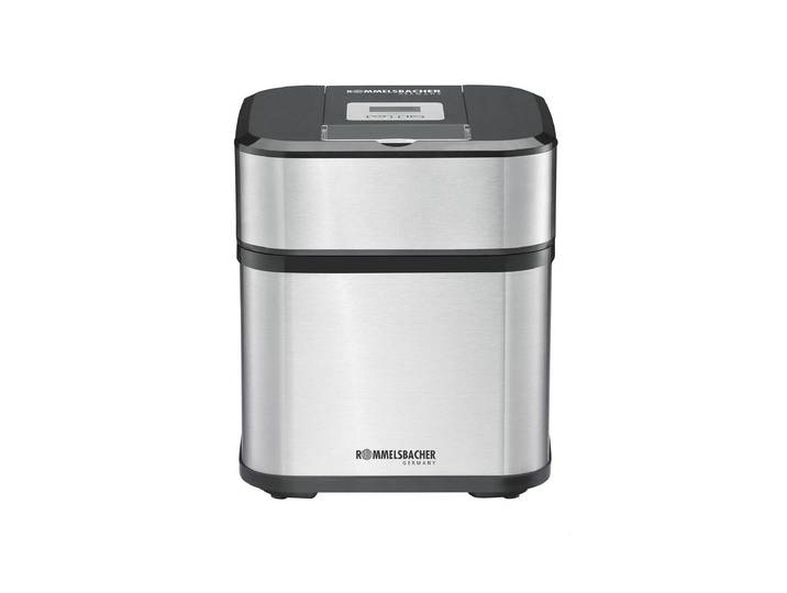 ROMMELSBACHER Eismaschine »4in1, 500 ml« , silber (silberfarben, schwarz), Eismaschinen, Lieferung mit passendem CH-Fixadapter, Eismaschine