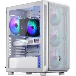 Endorfy ARX 500 ARGB White (ATX, mATX, Mini-ITX), PC Gehäuse, Weiss