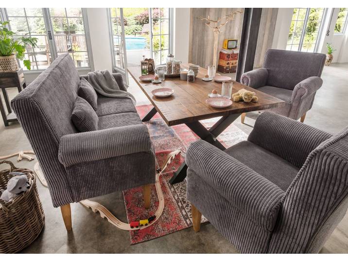 Sessel TAVOLA in Tischhöhe im Landhausstil – Montierte Lieferung – 3%-Vorkasse-Rabatt