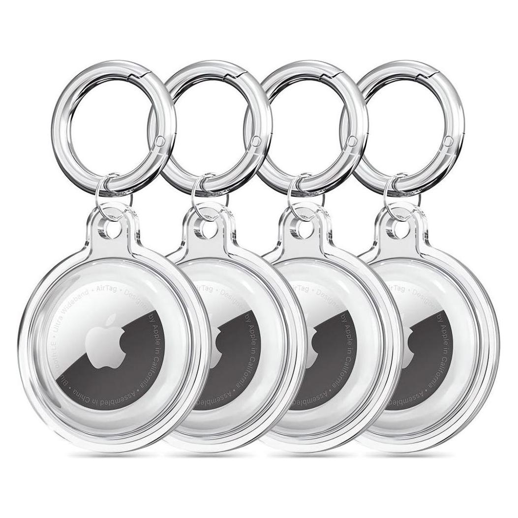 Tech-Protect Icon 4-pack Case for Apple AirTag - Transparent (27152-0)