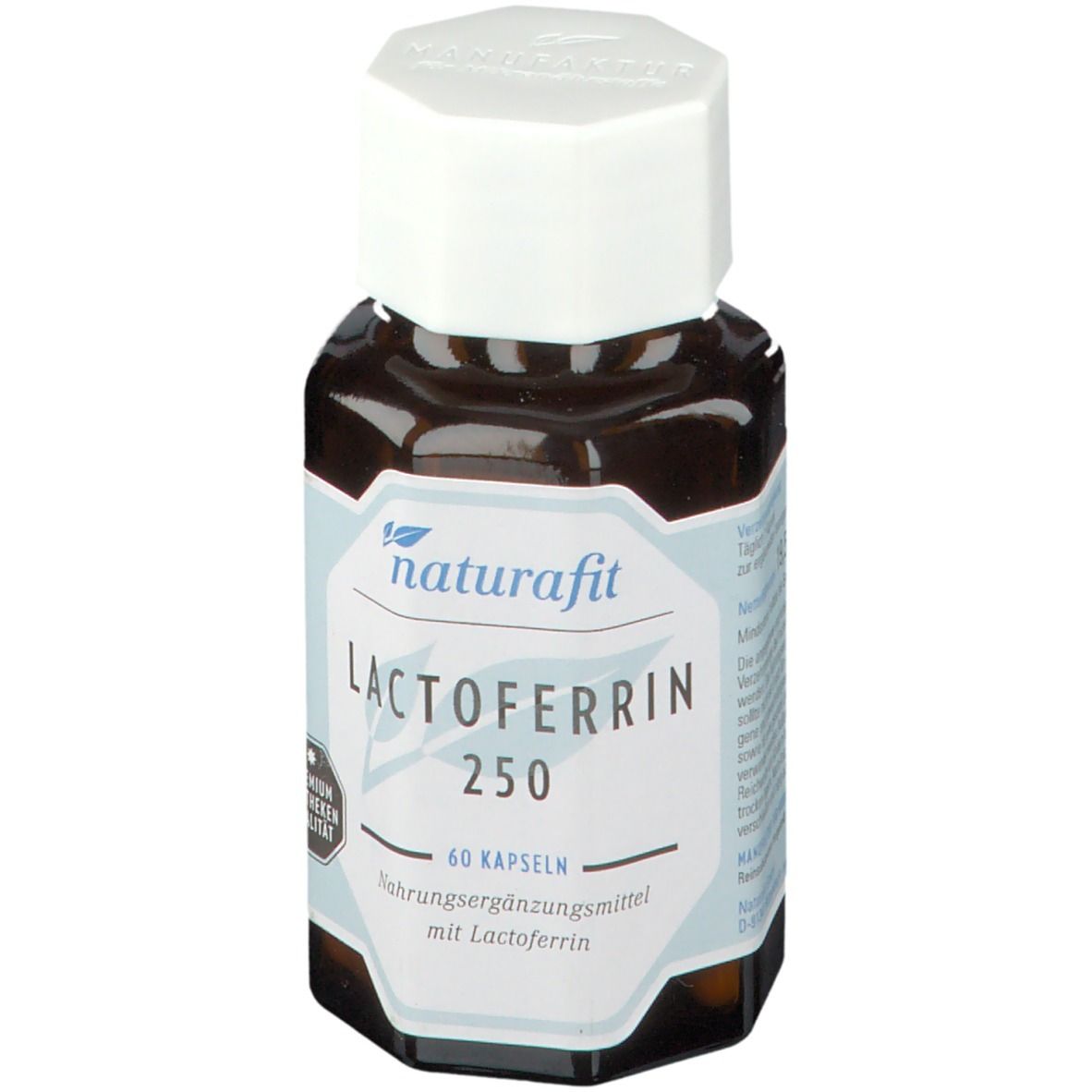 Naturafit Lactoferrin 250 mg aus Kuhmilch Kapseln 60 St