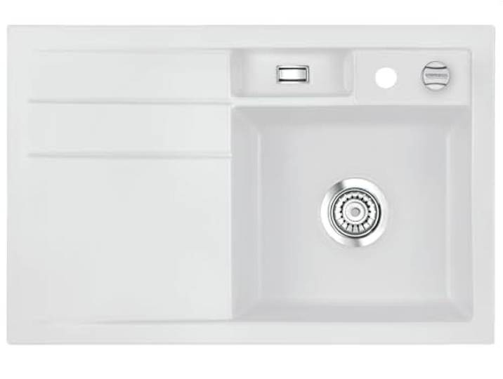 Systemceram Bela 78 Satin Keramikspüle Excenterbetätigung