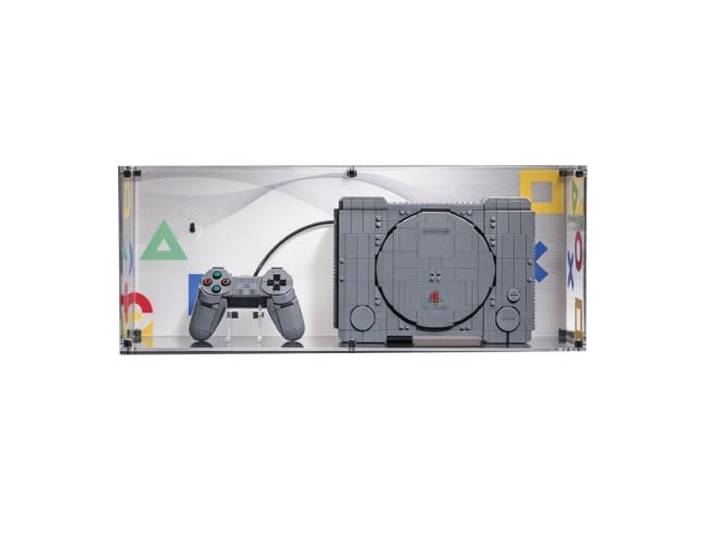 Vitrine kompatibel mit Le-go 72306 Spielkonsolen-Sets (Grundstil) Staubdichte Vitrine Box, Heimaufbewahrung, kompatibel mit Le-go 72306 Spielekonsole (nur Box)