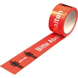 SUPRA ABSTAND - Klebeband Supra Bitte Abstand halten, 66 m x 50 mm