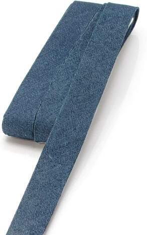 buttinette Schrägband "Jeans", indigo, Länge: 5 m