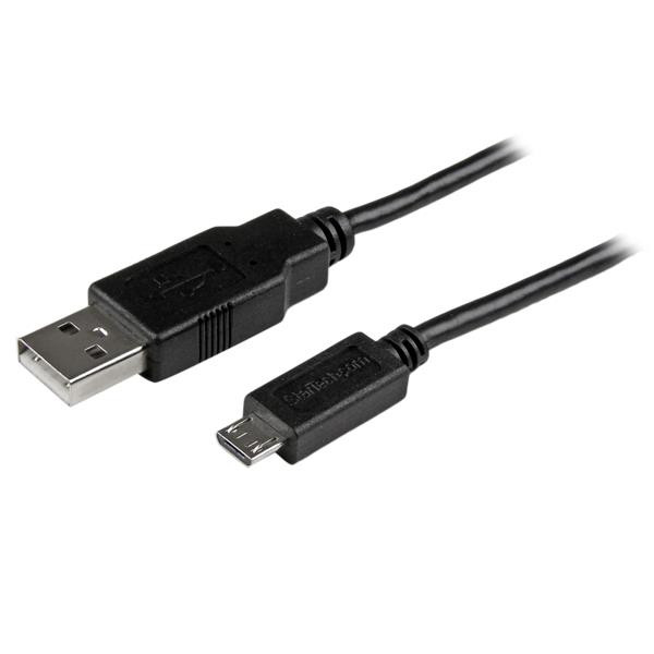StarTech.com Micro USB-kabel - USB A naar Micro B - USB 2.0 - 15 cm - Zwart