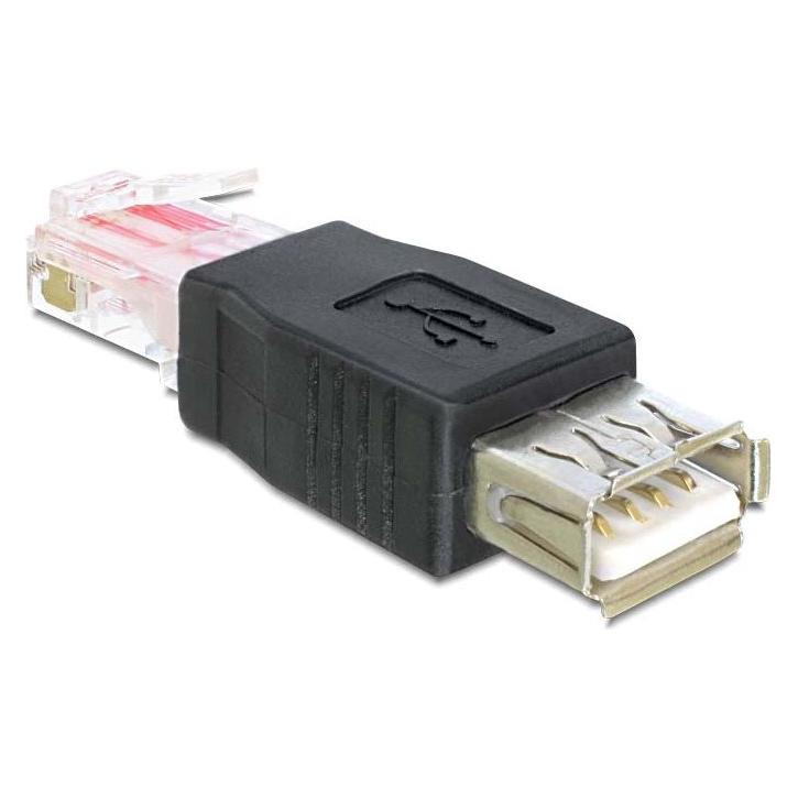 Delock USB Buchse > RJ45 Stecker (USB 2.0) (65234)