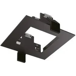 Ideal Lux Federclip-Einbaurahmen ECKIG für LED Einbaustrahler DYNAMIC, 10 x 10cm, Schwarz IDEA-208732