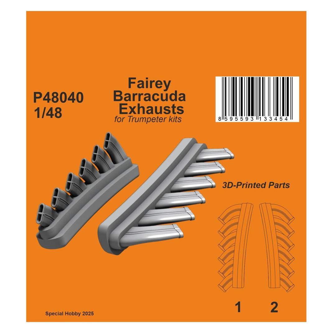 CMK Fairey Barracuda Exhausts for Trumpeter (129-P48040)