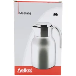 Helios Edelstahl-Isolierkanne Meeting 1,0 l