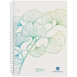 Herlitz GREENline Notizbuch A5 70 Blätter Weiß