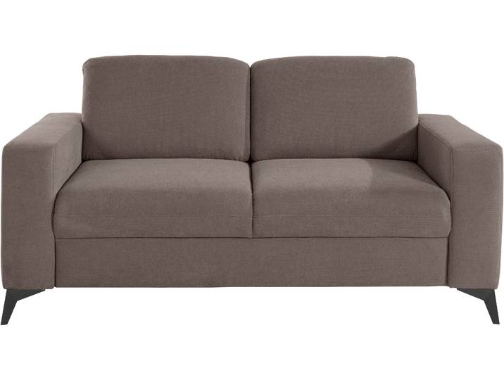 2-Sitzer, Grau (Taupe), 173x88 cm, Struktur imprägniert & Microfaser, Modern