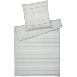 Elegante Halbleinen Bettwäsche »Balance« 7103-09 Bettwäsche / 200x220 cm / 2x 80x80 cm
