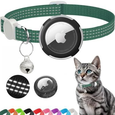 Inspire Essentials SafeTrack AirTag Cat Collar With Reflective Breakaway Design 4