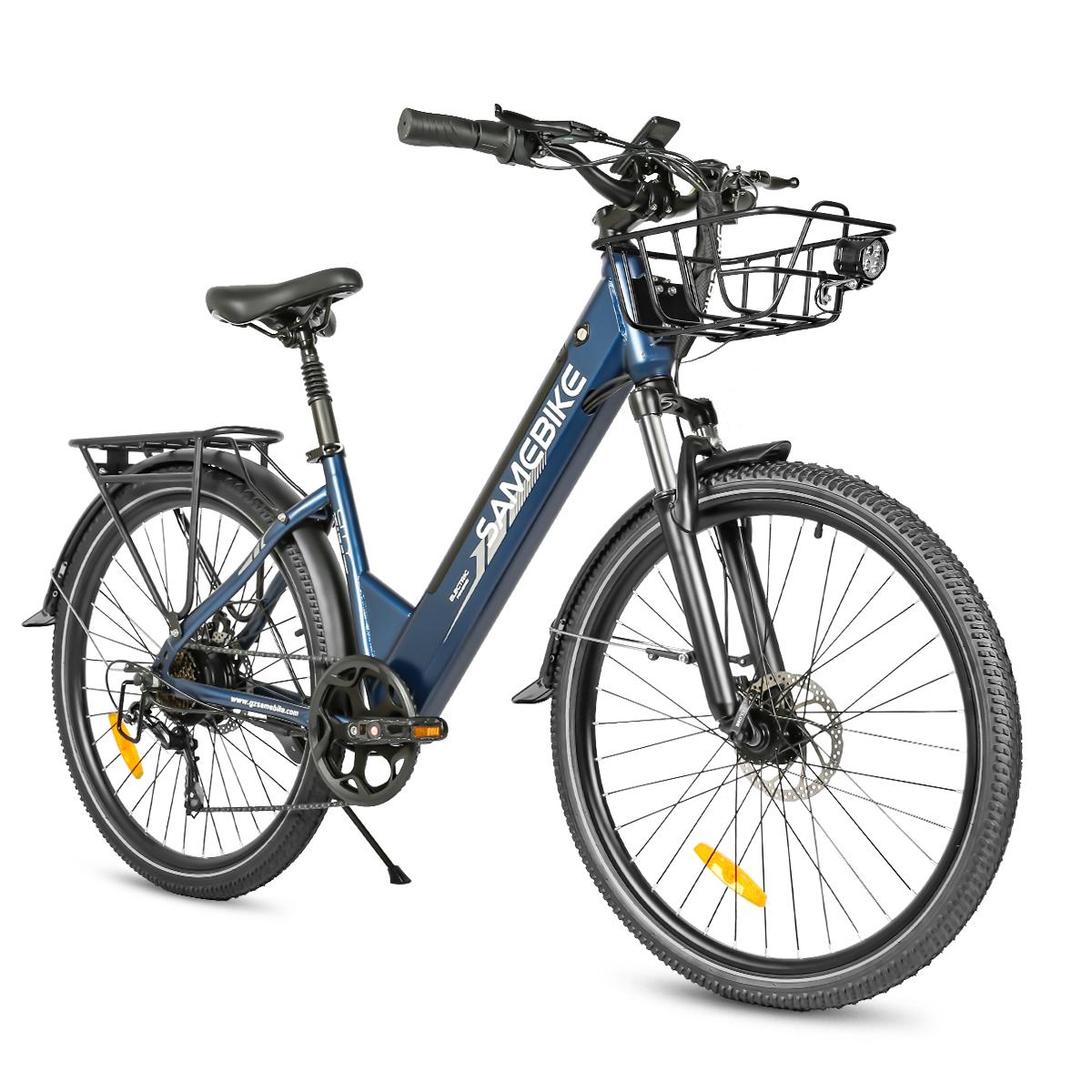 RS-A01PRO-T Stadt-Pendler-Elektrofahrrad mit Tiefeinsteigerrahmen, 36 V, 250 W, maximale Traglast 150 kg, dunkelblau