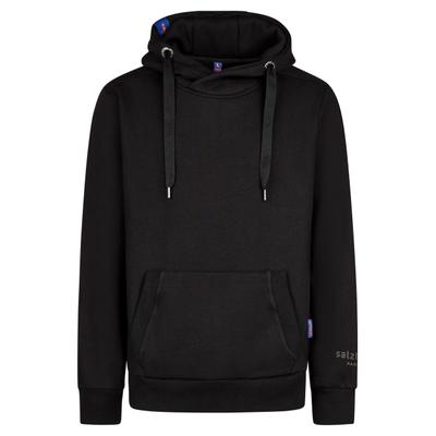 Kapuzenpullover SALZHAUT "Hoodie HEFF", Herren, Gr. M, schwarz, Obermaterial: 55% Baumwolle CO. 45% Polyester PES., Pullover Kapuzenpullover
