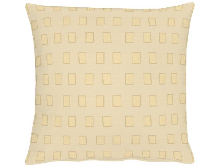 Dekokissen APELT Mare Gr. 2, beige (beige, gemustert), B:49cm L:49cm, Obermaterial: 100% Polyester, Dekokissen_Sitzkissen_Kissenhüllen, Dekokissen