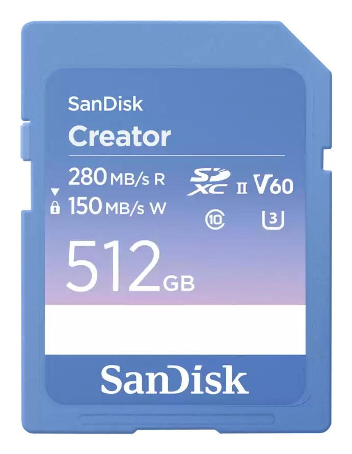 SanDisk Creator SDXC-Speicherkarte 512 GB SDSDXEP-512G-GNCIS