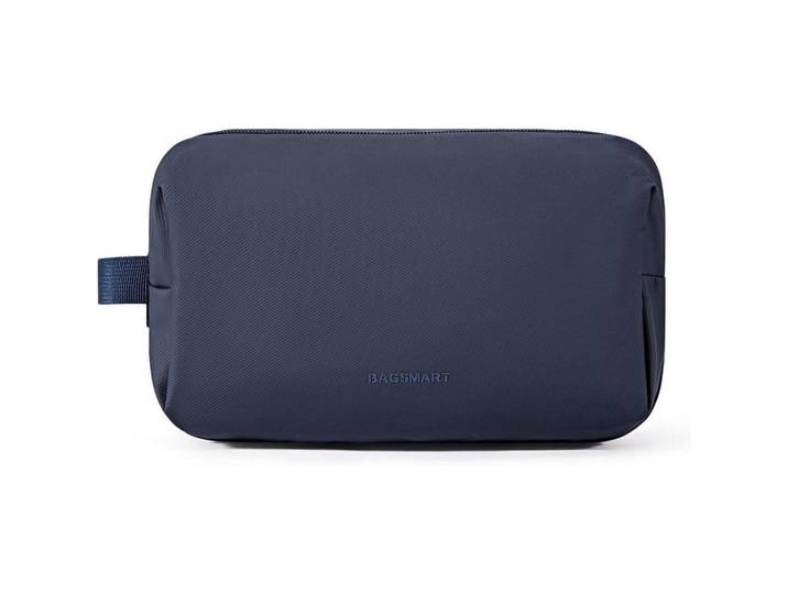 Kulturbeutel Herren Wasserabweisend Blau, Dunkelblau, Kunststoff, 11x16x26 cm, Badaccessoires, Kosmetikdosen