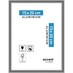 Nielsen Bilderrahmen Accent Aluminium 15 x 20 / Stahlgrau