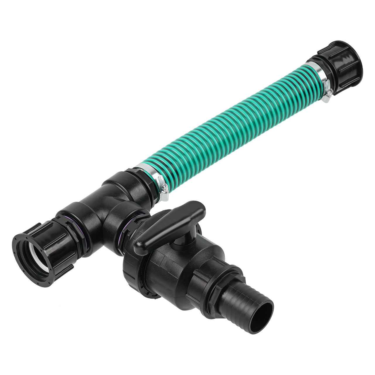 REKUBIK IBC Adapter S60x6 - 2 IBC gegenüber Tankverbindung Schlauch 50mm (2")