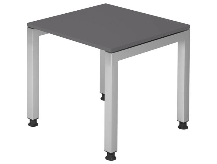 Schreibtisch Office Graphit manuelle Höhenverstellung 80 x 80 cm - Schreibtisch