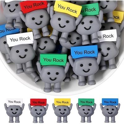 25 Mini-Gummifiguren „Du bist spitze!" – positive Geschenke, ideal als Ostergeschenk, Dekoration oder als aufmunterndes Geburtstagsgeschenk für Kollegen, Mitarbeiter und Lehrer.
