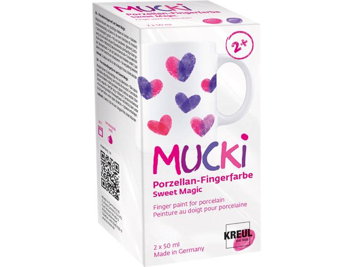 Mucki Porz.-Fingerfarbe Set Sweet Magic