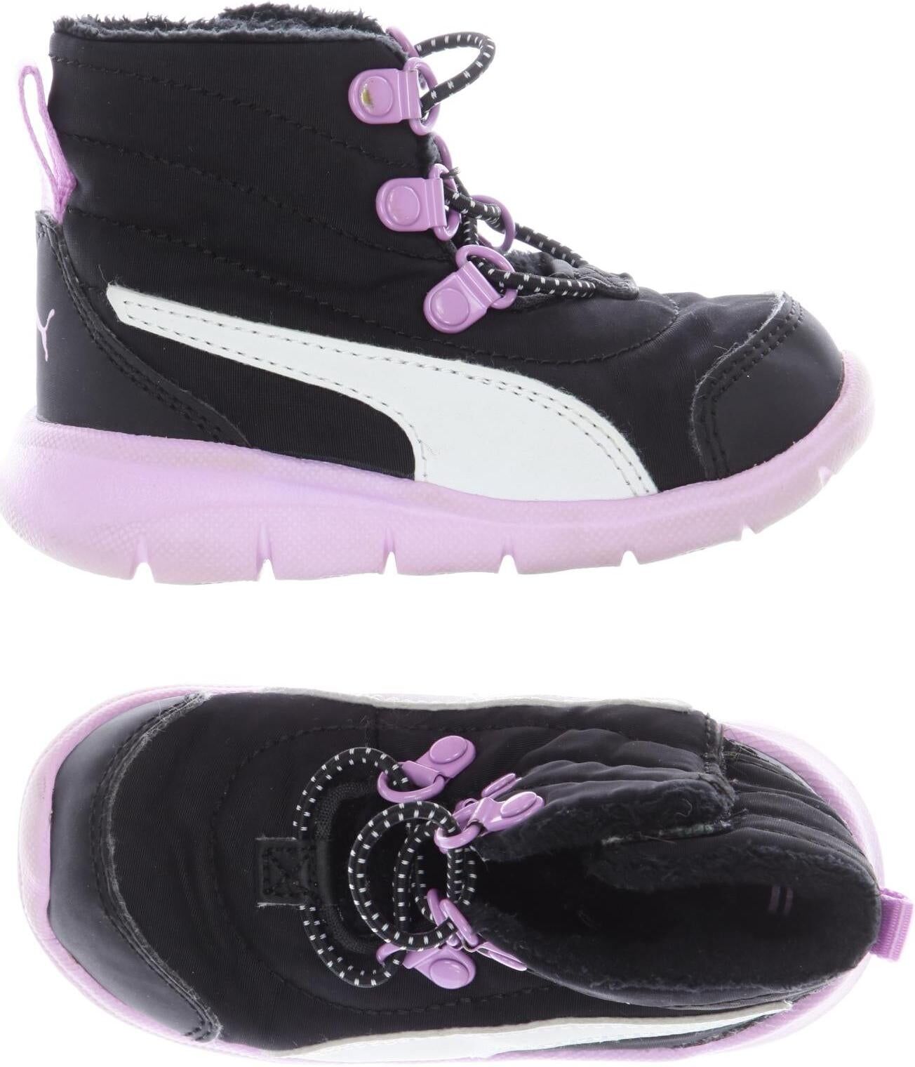 Puma Jungen Kinderschuh, Schwarz, Gr. EU 21, Kunstleder - Second Hand