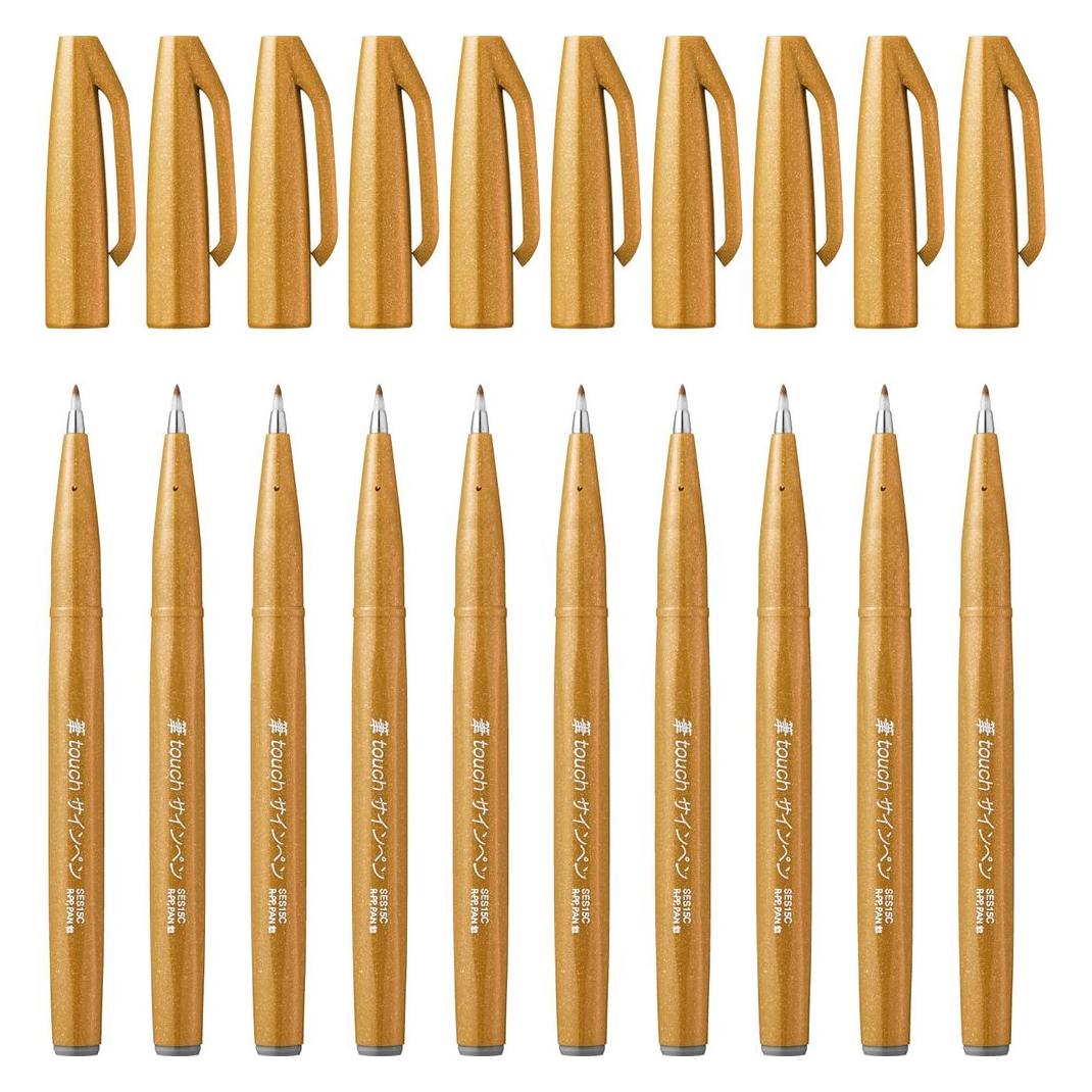 Pentel Pinselstift Sign Pen Brush (1x) (SES15C-Y)