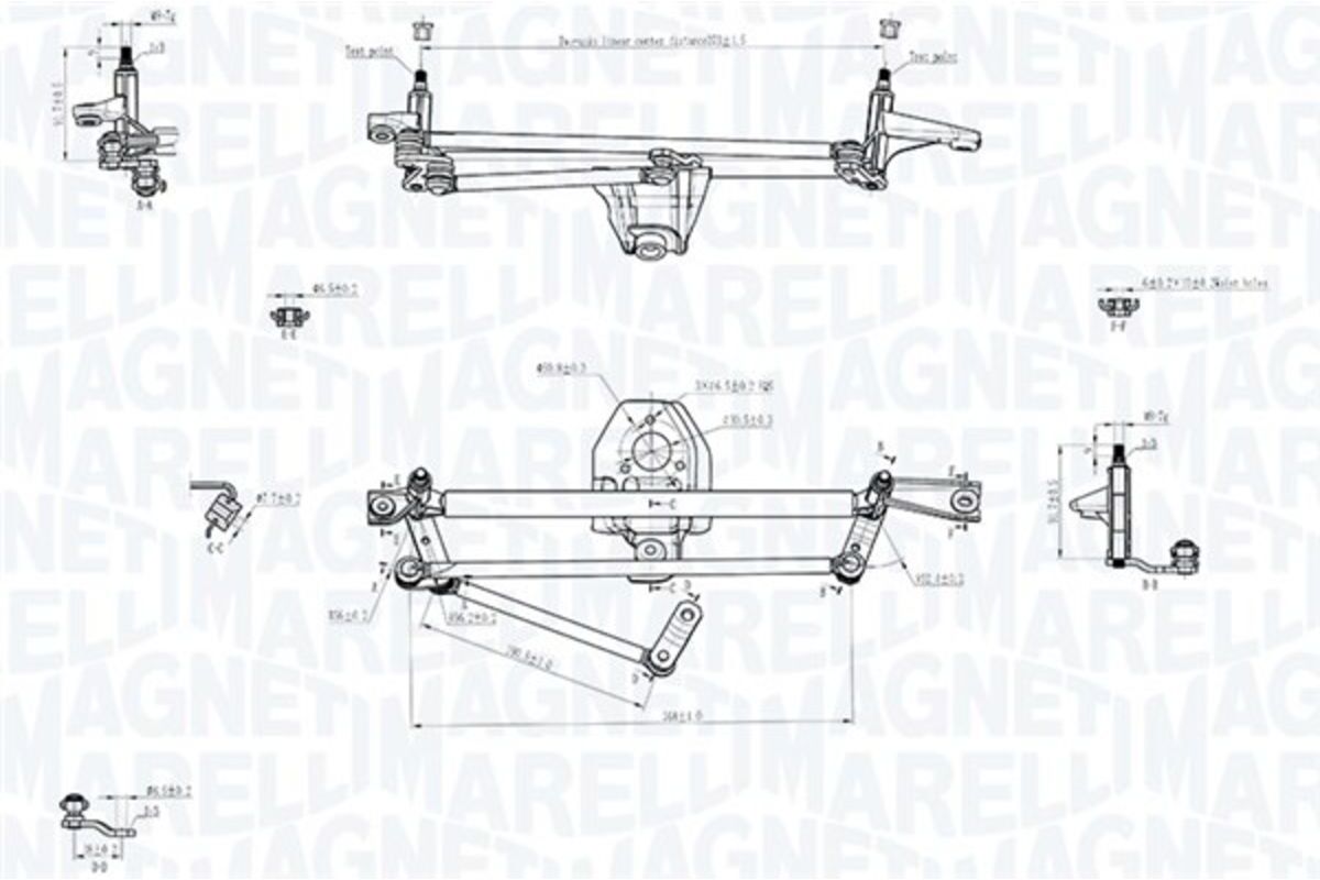 Magneti Marelli Tirante del tergicristallo 085570707010