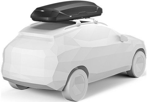 Thule Pulse 2 Tagboks, Xl Aeroskin - Sort