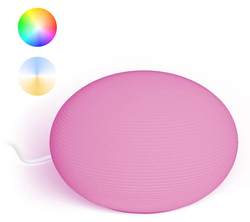 Philips Hue Flourish White and Color Ambiance slimme bureaulamp, wit, glas, LED, Bluetooth/Zigbee, E27