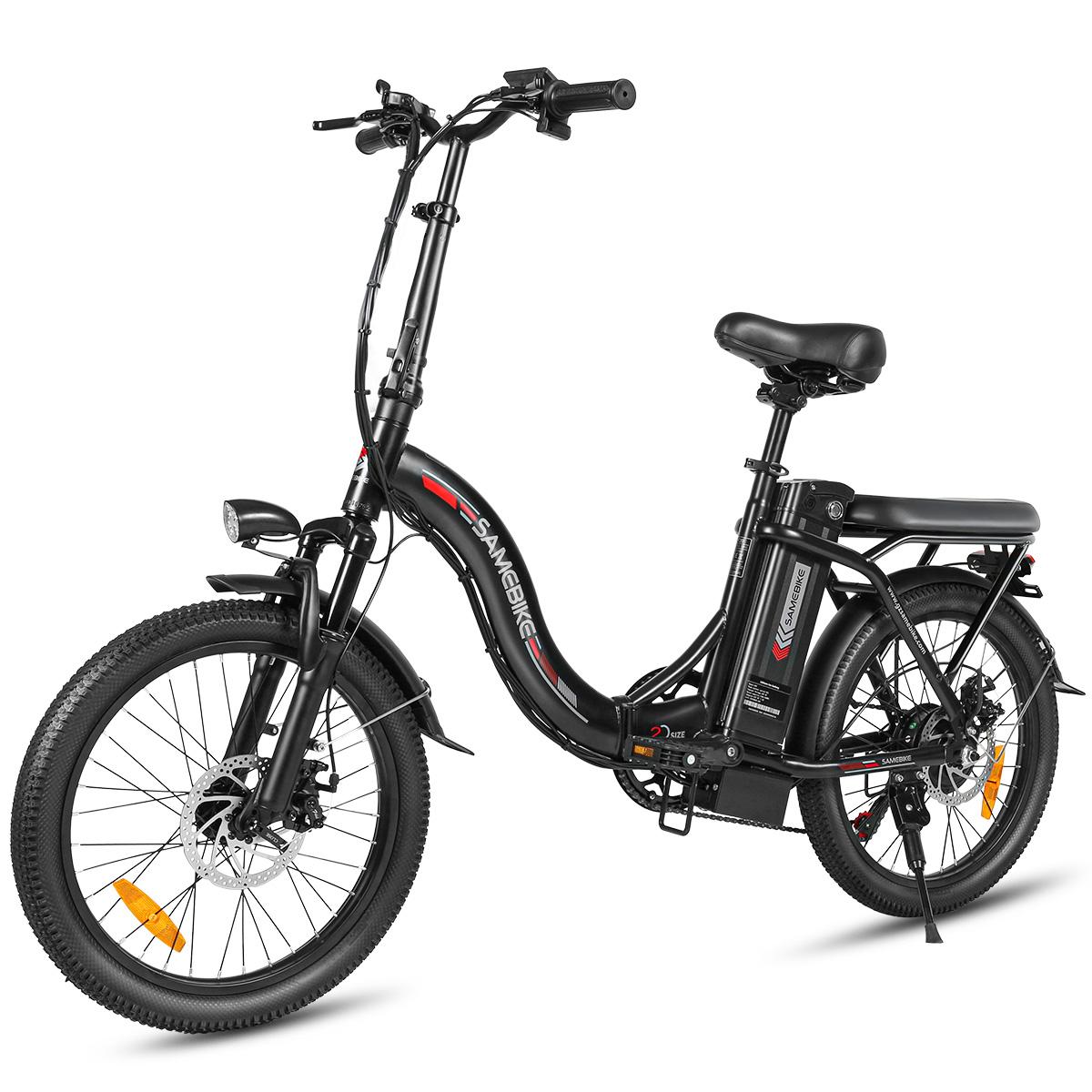 CY20 Elektrofahrrad für den Stadtverkehr, 20-Zoll-Räder, 36 V / 12 Ah, mechanische Doppelscheibenbremsen, maximale Traglast 150 kg, schwarz