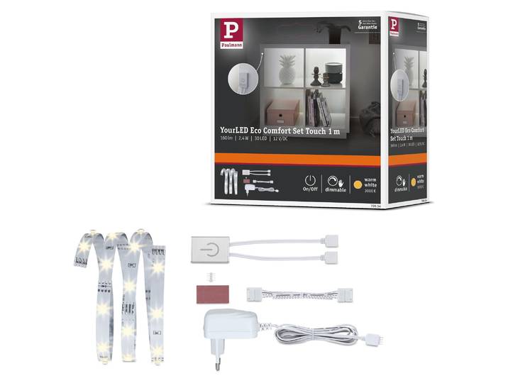 Paulmann YourLED ECO LED Strip Warmweiß Comfort Set Touch Sensor