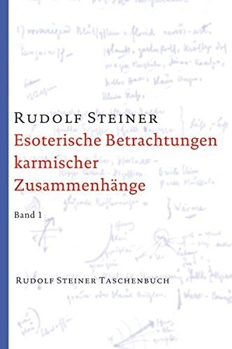 Rudolf Steiner - Esoterische Betrachtungen karmischer Zusammenhänge. Taschenbuchausgabe: Zwölf Vorträge, Dornach 1924 (Rudolf Steiner Taschenbücher aus dem Gesamtwerk) - Preis vom 30.09.2026 22:30:23 h