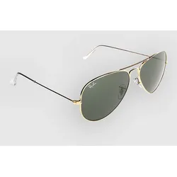 Ray-Ban Aviator Large Metal Gold Solid Sonnenbrille g15xlt Gr. Uni