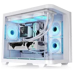 Thermaltake Vision 330 Cr Infinity White (ATX), PC Gehäuse, Weiss