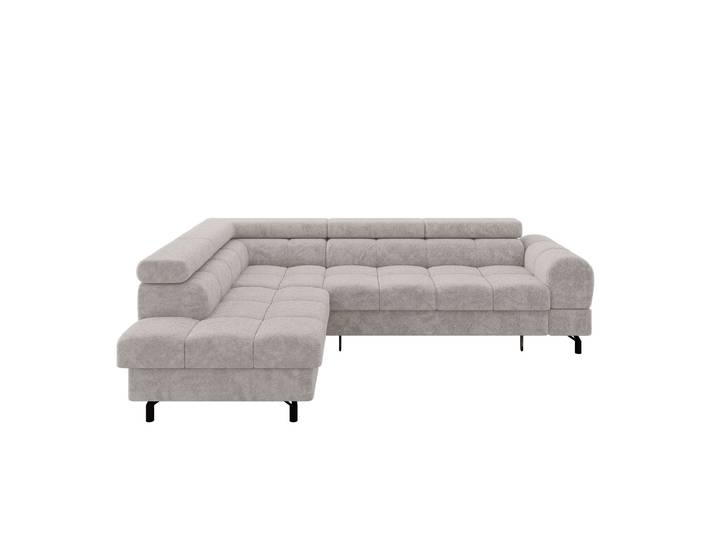 Ecksofa LUMA-L Hellgrau - Bosco 09