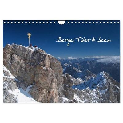 Berge, Täler & Seen (Wandkalender 2027 DIN A4 quer), CALVENDO Monatskalender