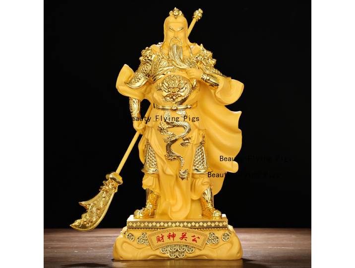 Figurine Guan Gong en résine, boutique, salon, bureau, décoration, artisanat, cadeaux d'ouverture, accessoires de décoration Vintage pour la maison
