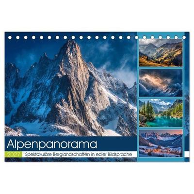 Alpenpanorama (Tischkalender 2027 DIN A5 quer), CALVENDO Monatskalender